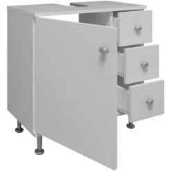 Wohnen Waschtisch|Waschbeckenunterschränke*Unterbeckenschrank mit Tür und drei Schubladen - Huanga