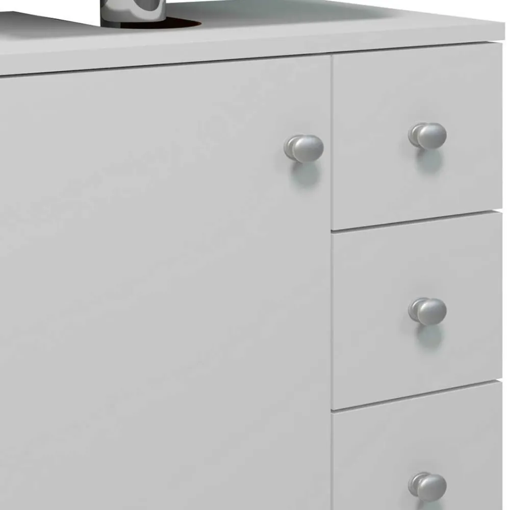 Wohnen Waschtisch|Waschbeckenunterschränke*Unterbeckenschrank mit Tür und drei Schubladen - Huanga