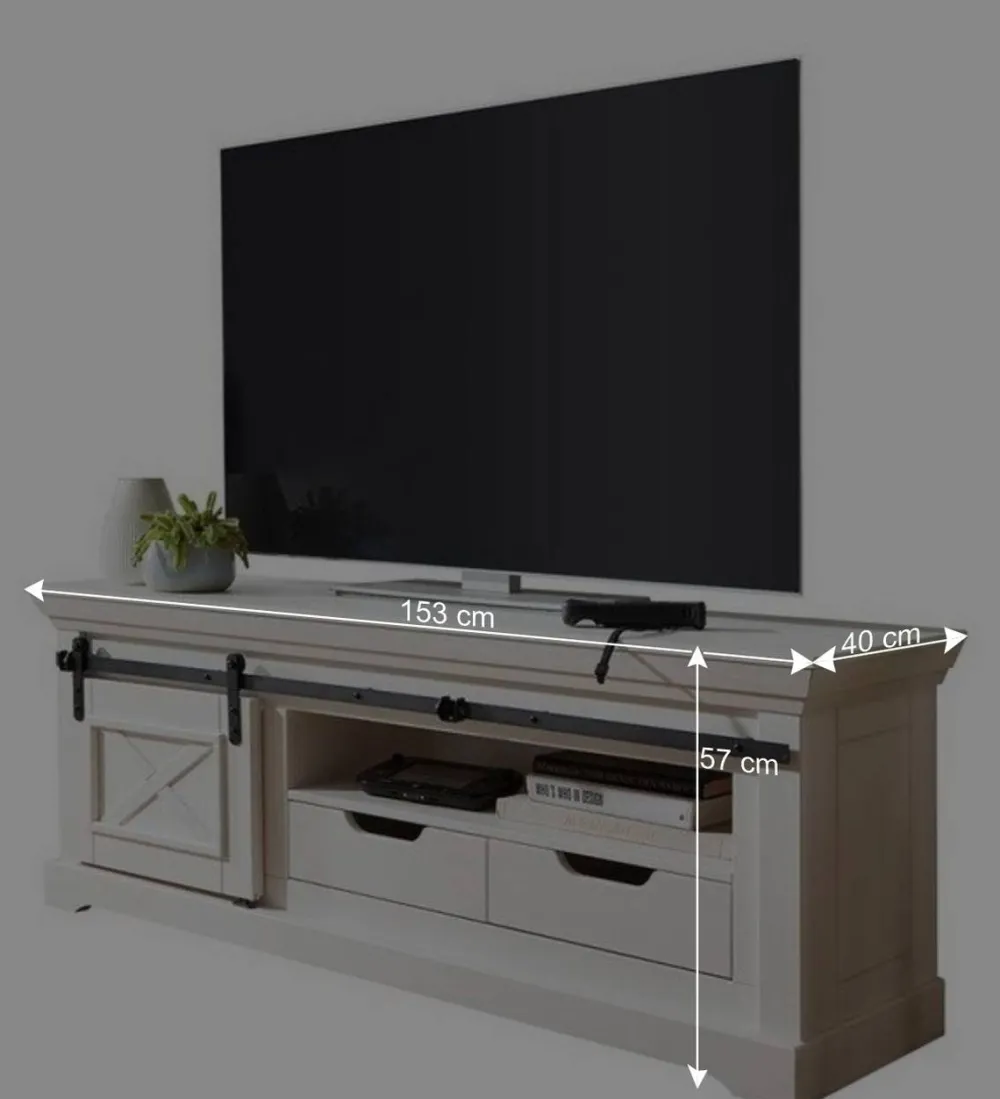 Wohnen Unterschrank für TV mit Schiebetür - Kuito