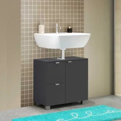 Wohnen Waschtisch|Waschbeckenunterschränke*Unterschrank für Waschbecken mit 2 Schubladen & Tür - Jaenda