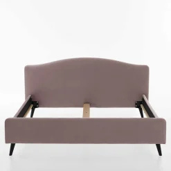 Wohnen Jugendbetten*Velours Bettgestell in Altrosa - Unegra