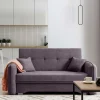 Wohnen Velours Couch in Mauve mit Federkern - Speccia