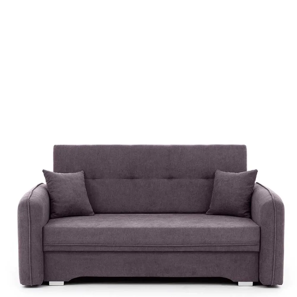 Wohnen Velours Couch in Mauve mit Federkern - Speccia