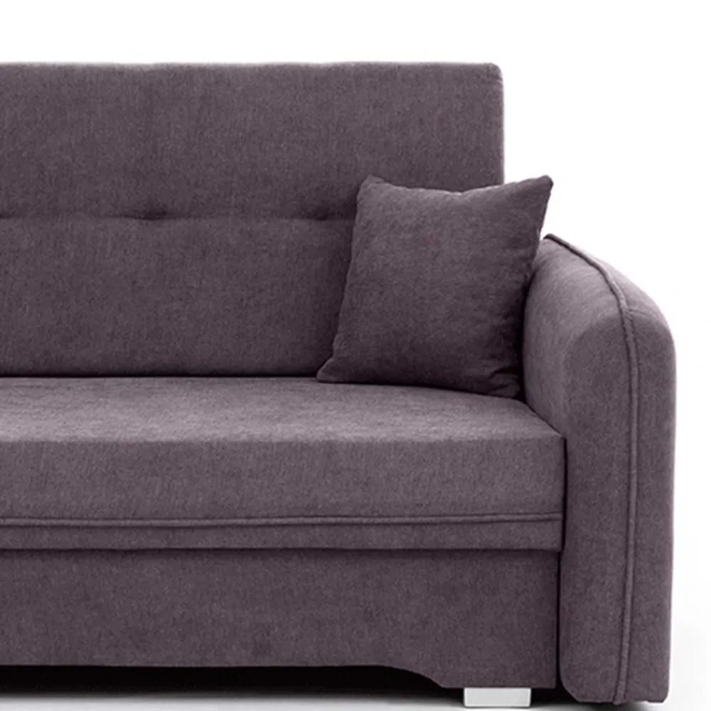 Wohnen Velours Couch in Mauve mit Federkern - Speccia