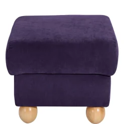 Wohnen Barhocker|Hocker*Velours Polsterhocker in Violett - Sotonio