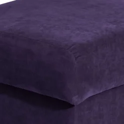 Wohnen Barhocker|Hocker*Velours Polsterhocker in Violett - Sotonio