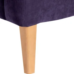 Wohnen Velours Polstersessel in Violett - Beliava