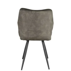 Wohnen Schwarze Möbel|Retro Möbel*Velours Tischsessel in Dunkelgrün - Clarendon