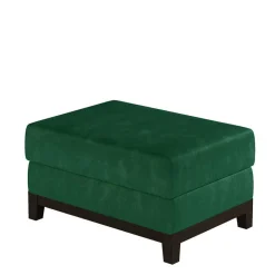 Wohnen Velourshocker in Dunkelgrün und Schwarz - Faneno