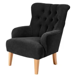 Wohnen Velours-Polstersessel im Vintage Design - Fayeowa