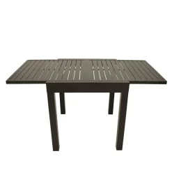 Wohnen Metall-Gartenmöbel|Gartentische*Verlängerbarer Balkontisch in Dunkelgrau - Fredoco