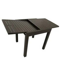 Wohnen Metall-Gartenmöbel|Gartentische*Verlängerbarer Balkontisch in Dunkelgrau - Fredoco