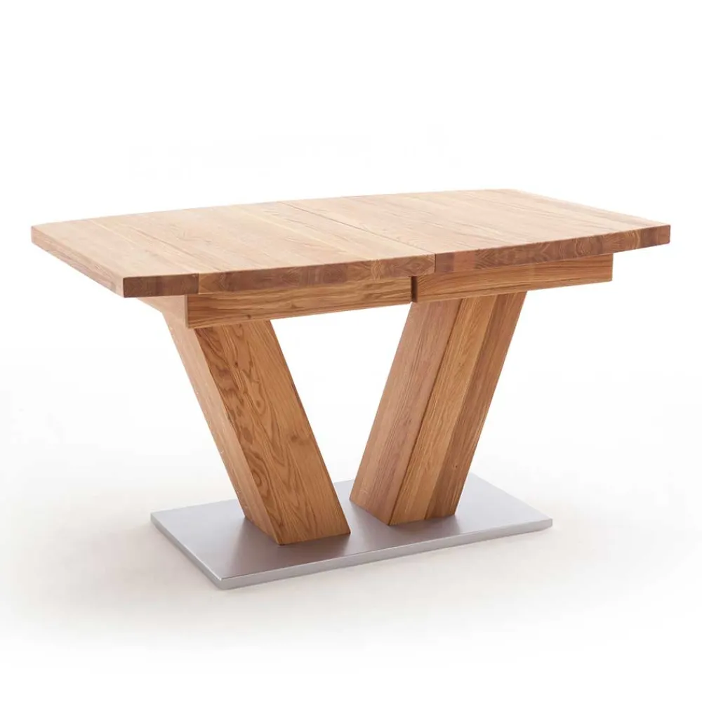 Wohnen Massivholzmöbel|Küchentische*Verlängerbarer Bootsdesign Tisch aus Wildeiche - Peng