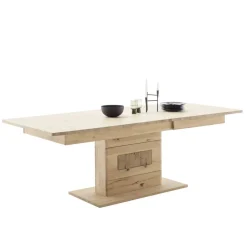 Wohnen Verlängerbarer Esszimmertisch teilmassiv - Losiamos