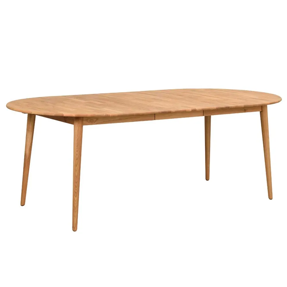 Wohnen Verlängerbarer Holztisch mit ovaler Platte - Julisch