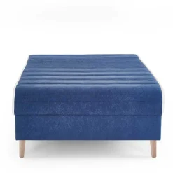 Wohnen Betten|Betten*Verstellbare Daybed Polsterliege in Blau Samt - Blackbird