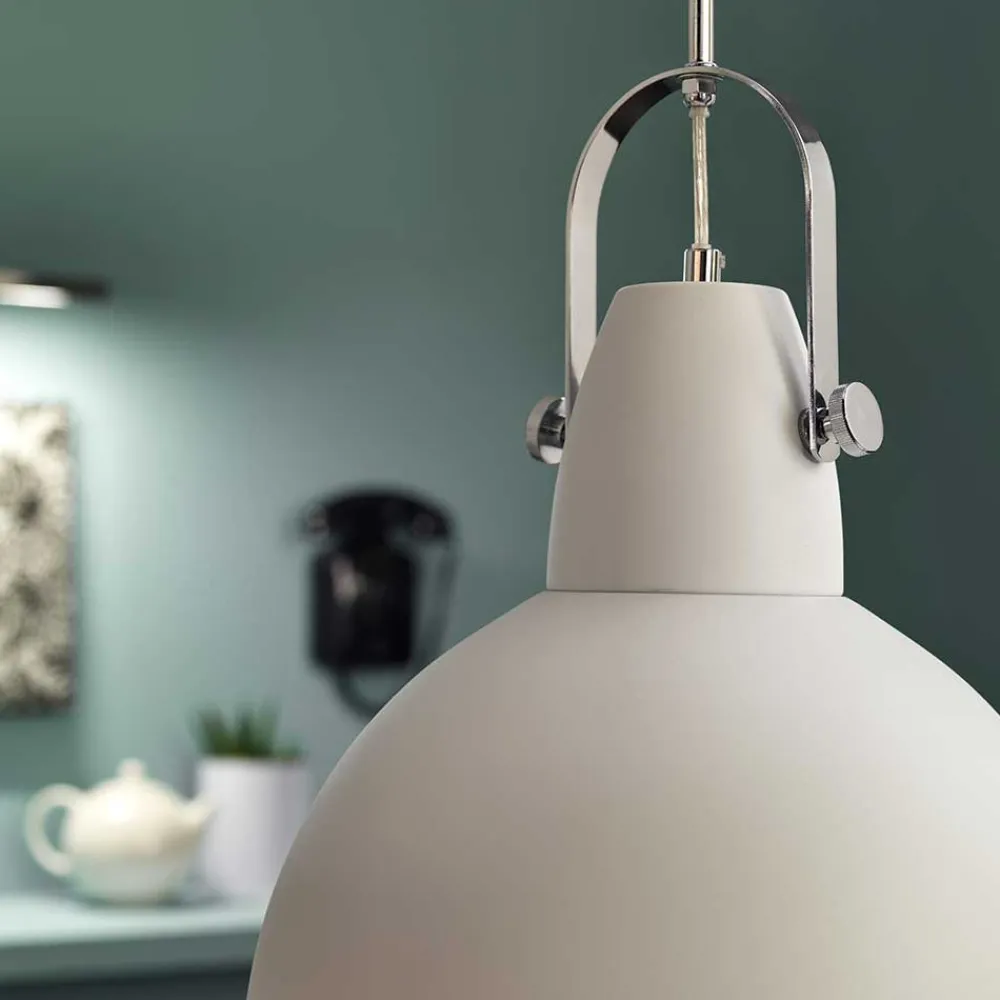 Wohnen Lampen & Leuchten*Verstellbare Hängeleuchte Bessy in Weiß