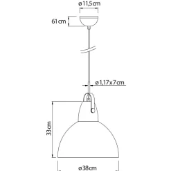 Wohnen Lampen & Leuchten*Verstellbare Hängeleuchte Bessy in Weiß