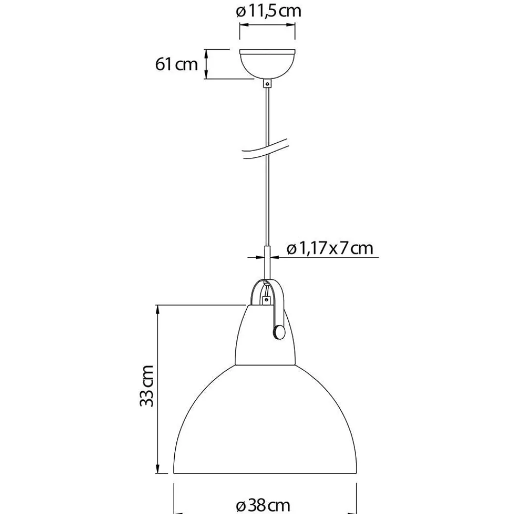 Wohnen Lampen & Leuchten*Verstellbare Hängeleuchte Bessy in Weiß