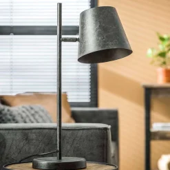 Wohnen Loft Möbel|Industrial Möbel*Verstellbare Tischleuchte mit Metallschirm - Liarisa