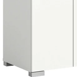 Wohnen Vertiko für Schuhe in Weiß mit Dunkelgrau - Suad