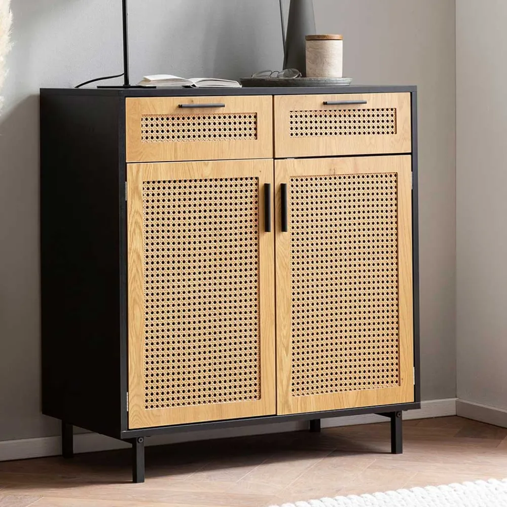 Wohnen Vertiko in Natur und Schwarz - Around