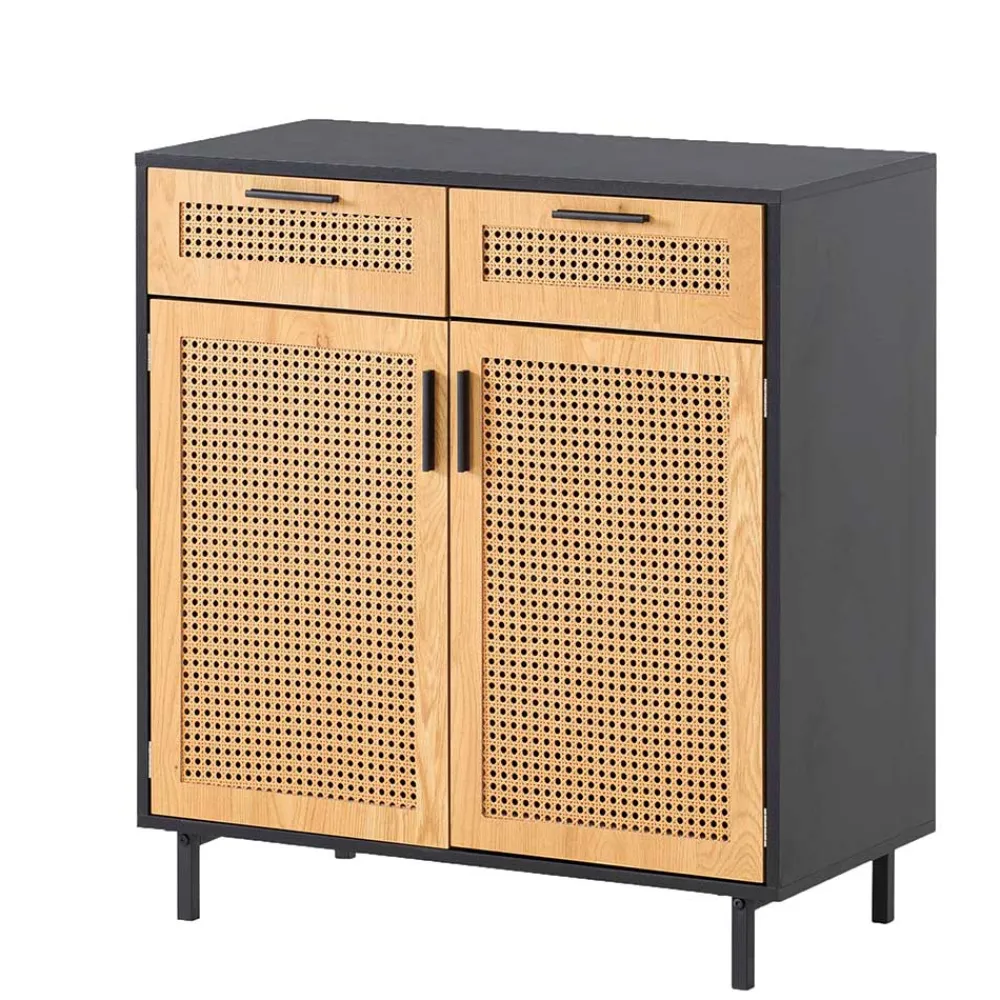 Wohnen Vertiko in Natur und Schwarz - Around