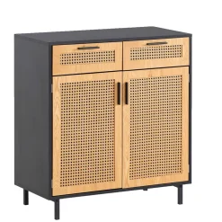 Wohnen Vertiko in Natur und Schwarz - Around