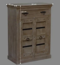 Wohnen Vertiko Schuhkommode im Shabby Chic - Abid