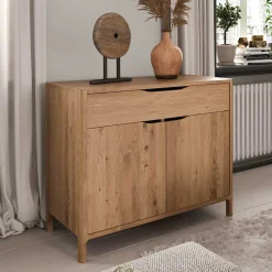 Wohnen Vertiko Style Kommode aus Wildeiche - Laida