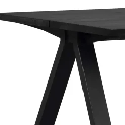 Wohnen V-Fuß Esstisch in Schwarz - Hungaro