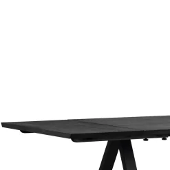 Wohnen V-Fuß Esstisch in Schwarz - Hungaro