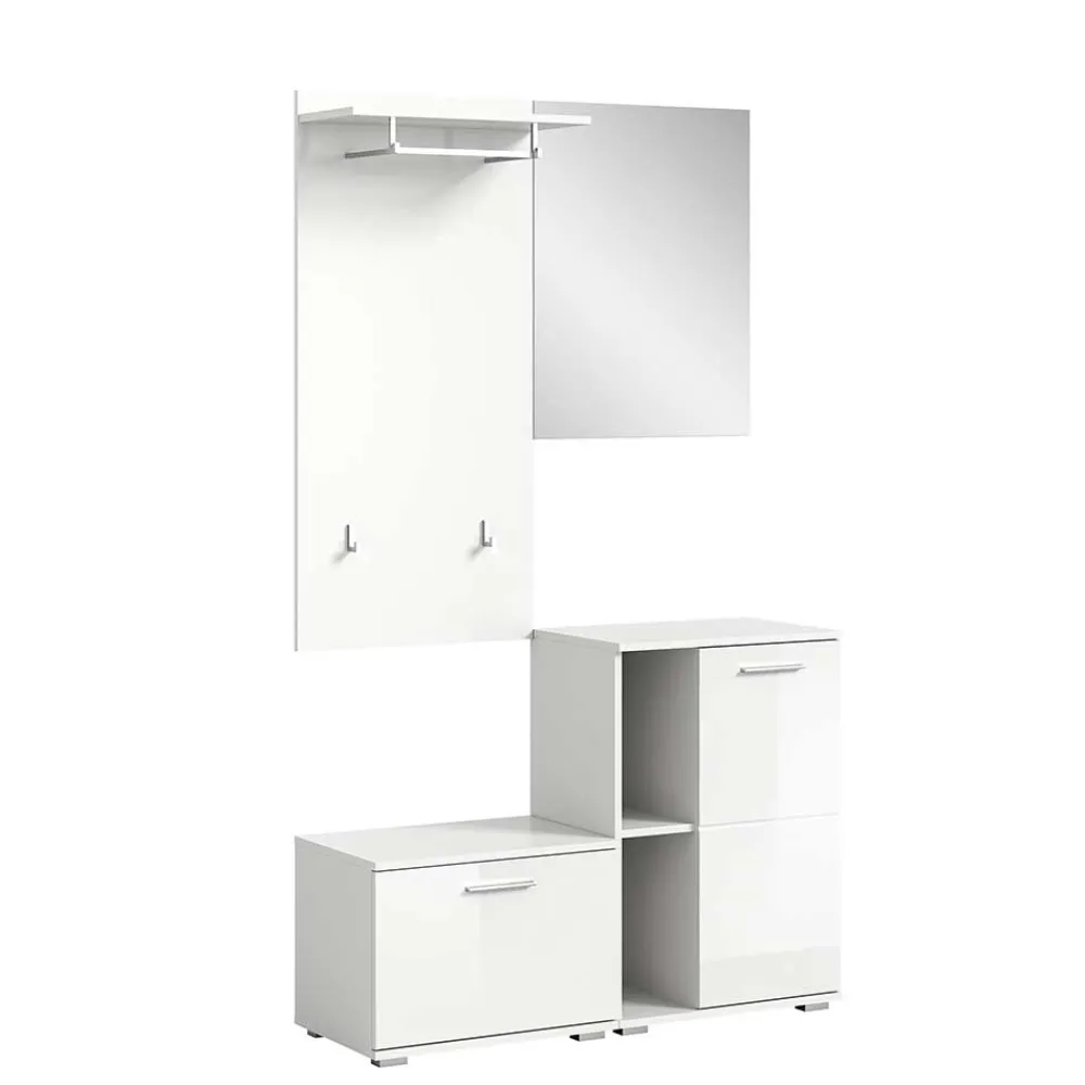 Wohnen Vierteiliges Garderobenmöbel Set in modernem Design - Rugova