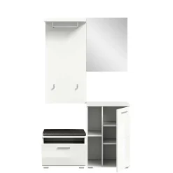Wohnen Vierteiliges Garderobenmöbel Set in modernem Design - Rugova