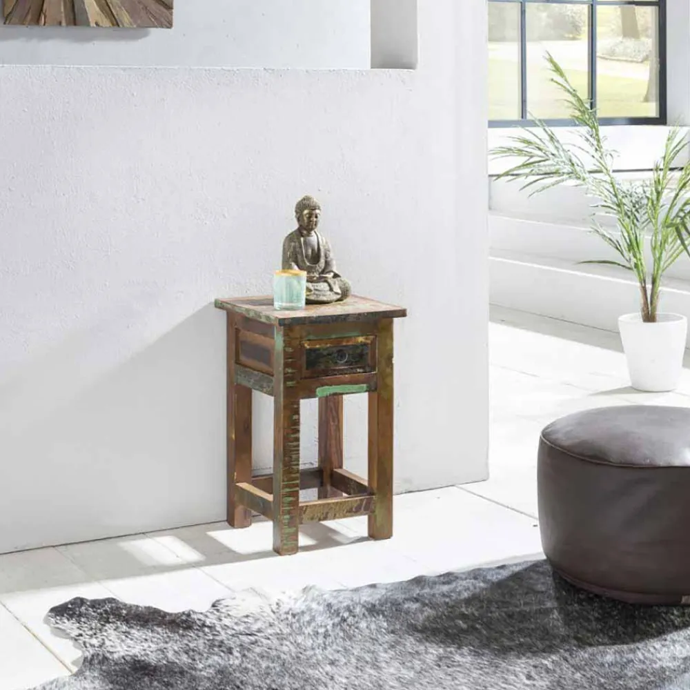 Wohnen Shabby Chic Möbel*Vintage Ablagetisch Dencig mit Schublade