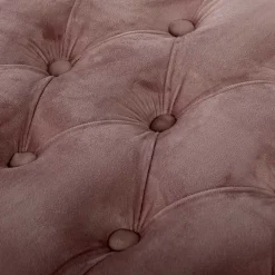 Wohnen Sitzbank|Vintage Möbel*Vintage Bank in Altrosa Samt - Ruo