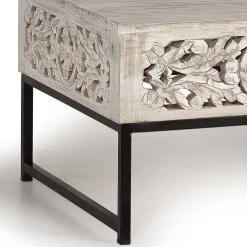 Wohnen Designermöbel|Vintage Möbel*Vintage Couchtisch in Holz White Wash - Fudorus