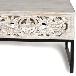 Wohnen Designermöbel|Vintage Möbel*Vintage Couchtisch in Holz White Wash - Fudorus