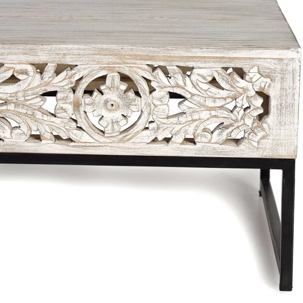 Wohnen Designermöbel|Vintage Möbel*Vintage Couchtisch in Holz White Wash - Fudorus