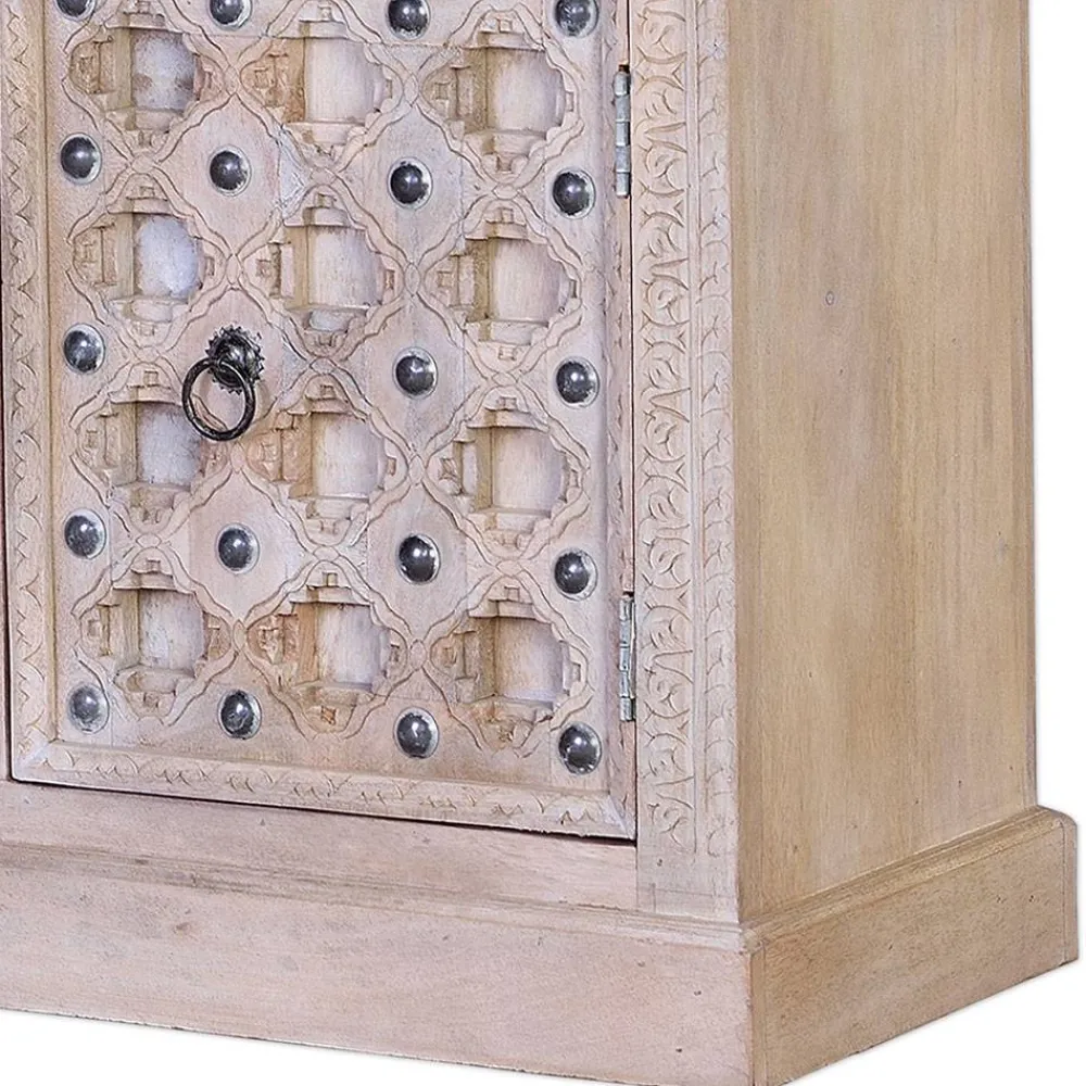 Wohnen Vintage Design Anrichte in White Wash - Uladan