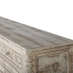 Wohnen Vintage Design Anrichte in Holz White Wash - Perolyn