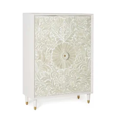 Wohnen Vintage Möbel*Vintage Design Highboard aus Mango Massivholz - Triboot