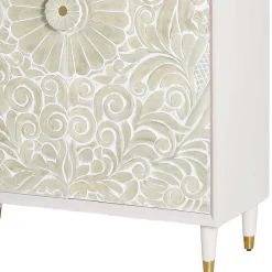 Wohnen Vintage Möbel*Vintage Design Highboard aus Mango Massivholz - Triboot