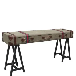 Wohnen Designermöbel|Vintage Möbel*Vintage Design Konsolentisch im Koffer Look - Sketto