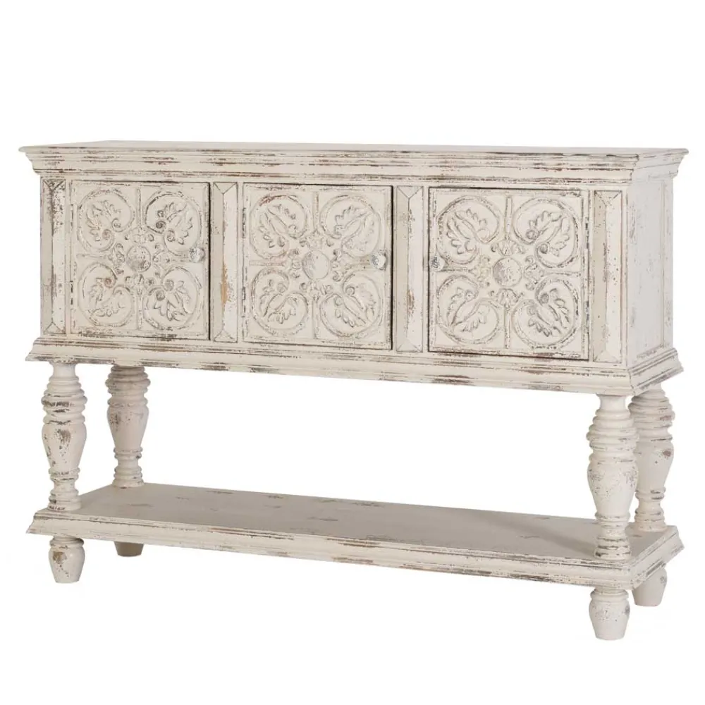 Wohnen Vintage Möbel*Vintage Design Konsolentisch mit drei Türen - Perolyn