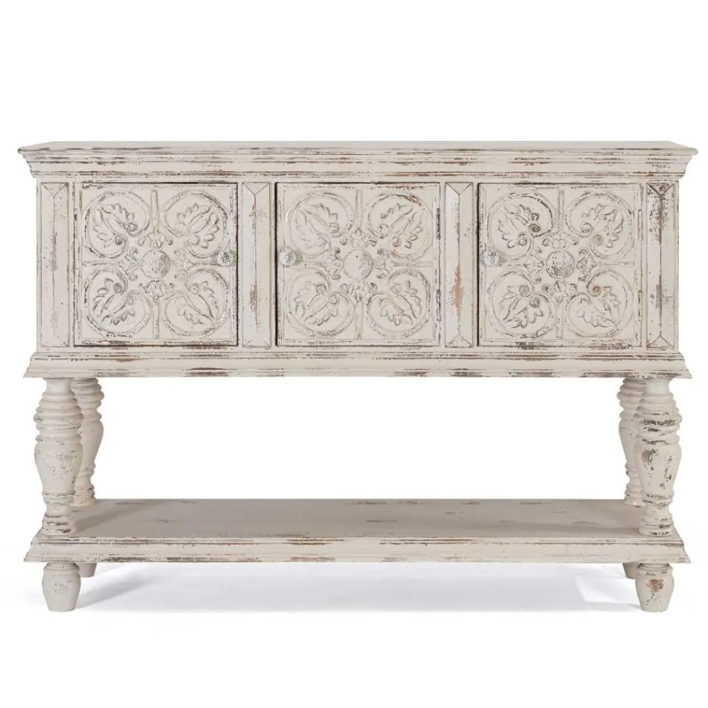 Wohnen Vintage Möbel*Vintage Design Konsolentisch mit drei Türen - Perolyn