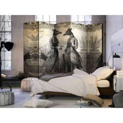 Wohnen Vintage Design Paravent Giraffen Damen - Helinde