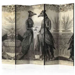 Wohnen Vintage Design Paravent Giraffen Damen - Helinde