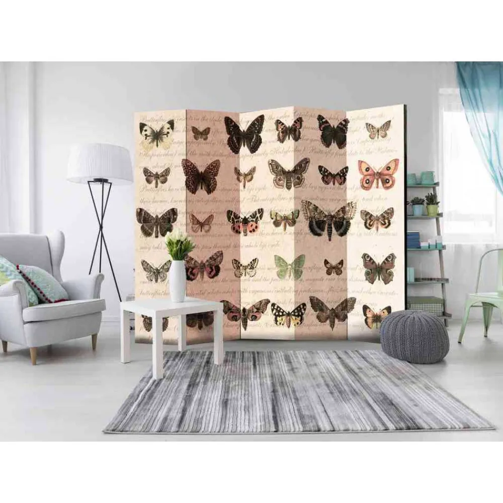 Kinder Wohnen Vintage Design Raumteiler aus Leinwand - Hank