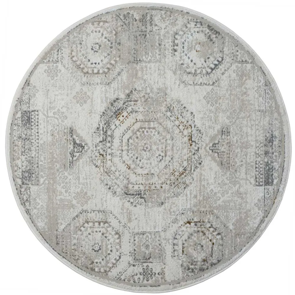 Wohnen Vintage Möbel|Teppiche*Vintage Design Teppich in hellen Farben - Samanca